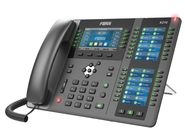 Téléphone sip professionnel haut de gamme avec panneau latéral touches supplémentaire